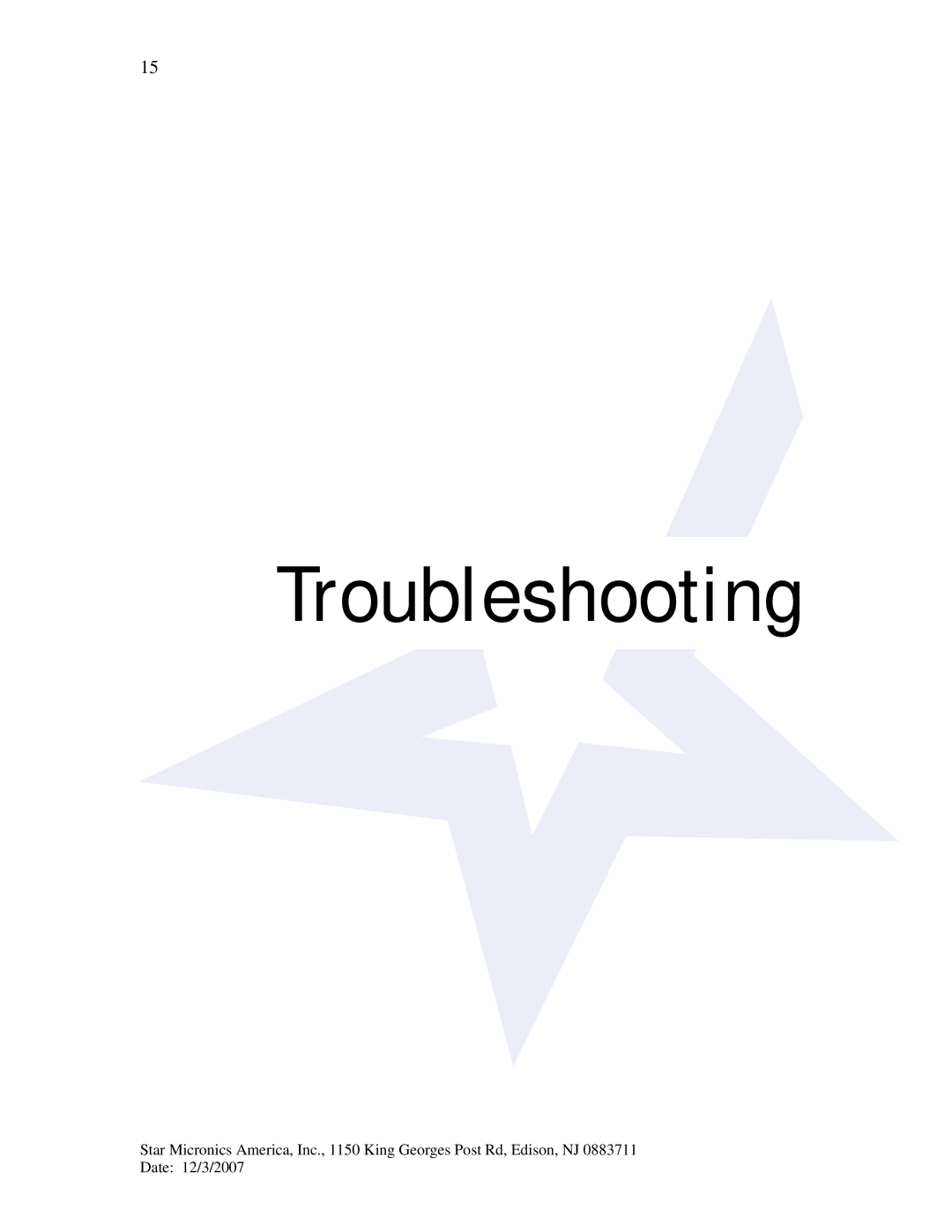 Star Micronics TUP992, TUP942 manual Troubleshooting 