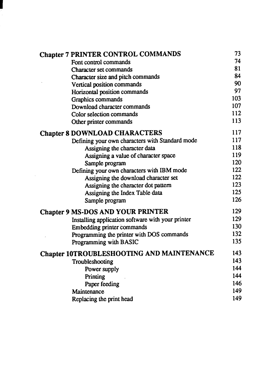 Star Micronics XB-2420, XB-2425 user manual 117, 129, 143 