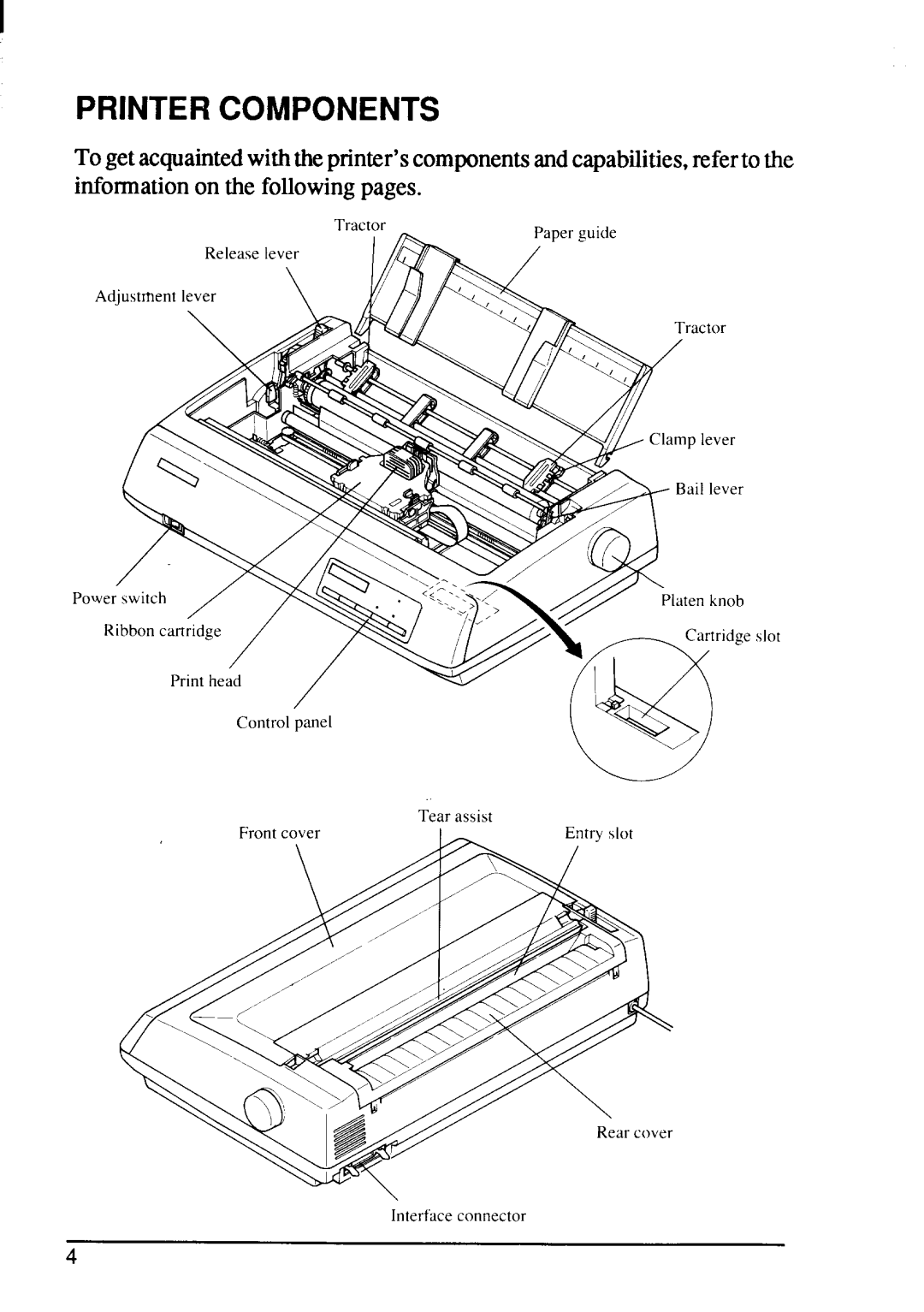 Star Micronics XB-2425, XB-2420 user manual Printercomponents, Ever 