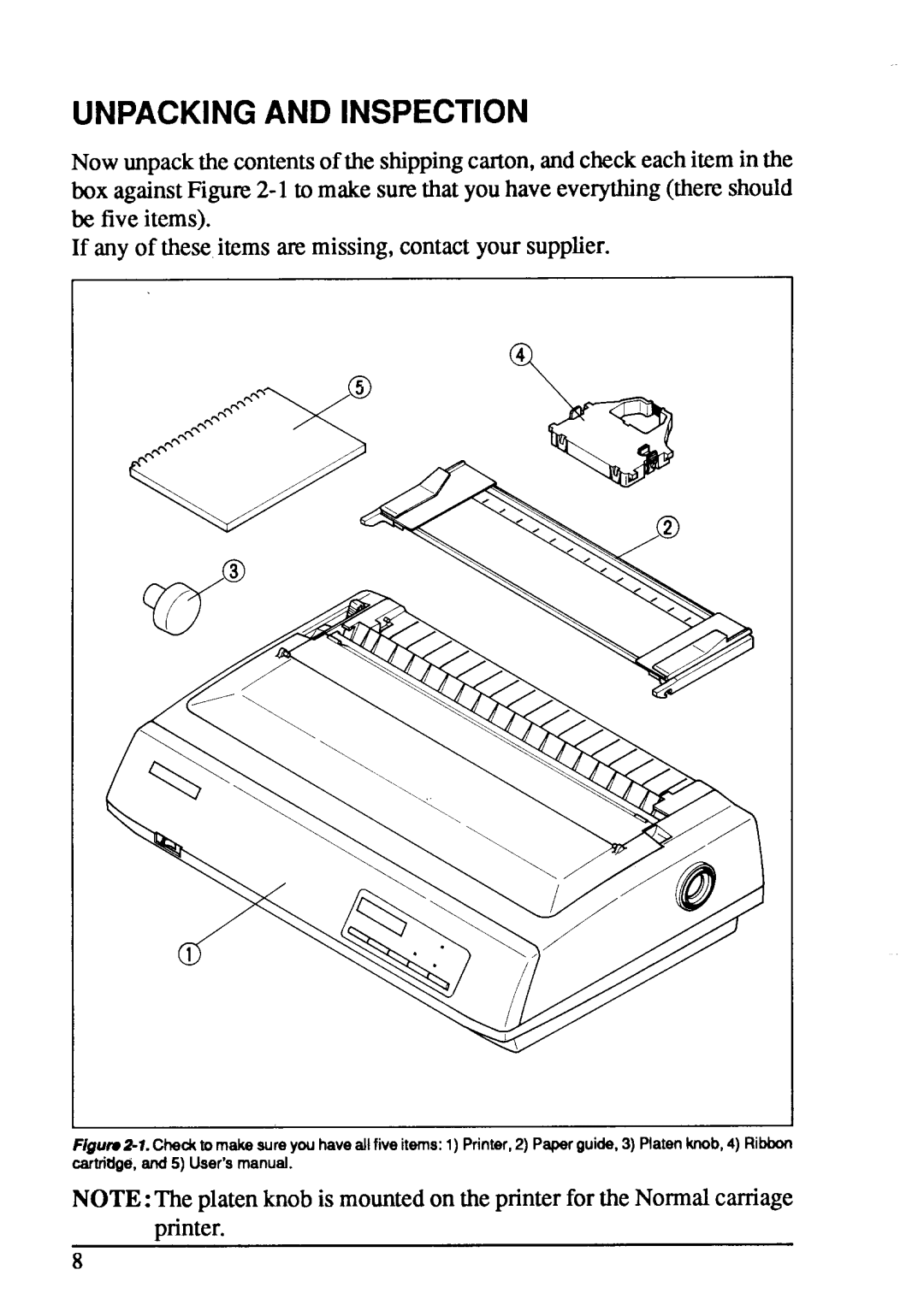 Star Micronics XB-2425, XB-2420 user manual Unpackingand Inspection 