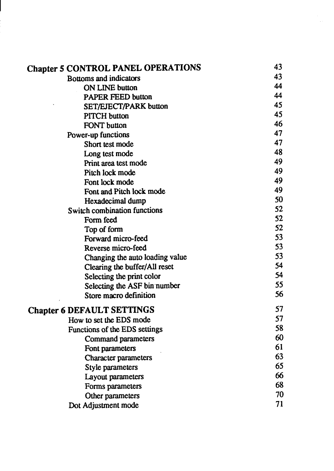 Star Micronics XB-2425, XB-2420 user manual Controlpaneloperations 