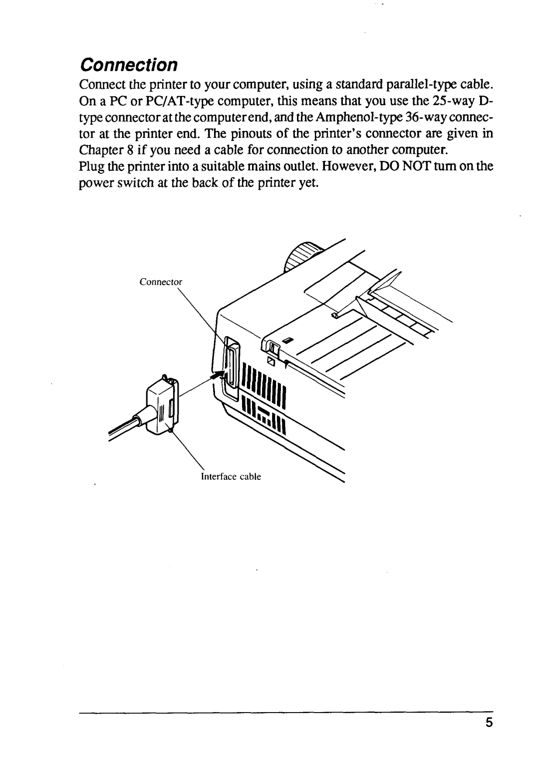 Star Micronics XB24-15, XB24-10 user manual Connection 