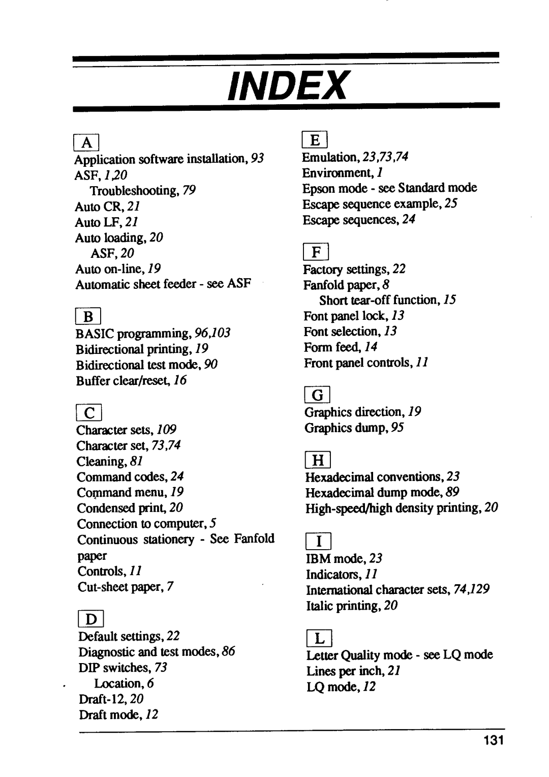 Star Micronics XB24-15, XB24-10 user manual Index, Iii 