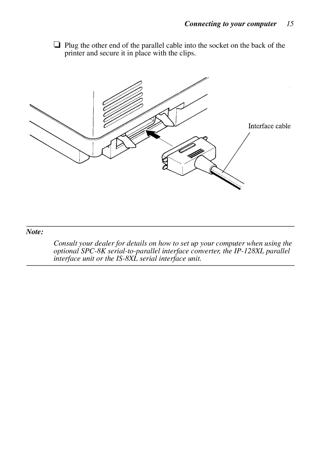 Star Micronics XB24-250 II user manual Connecting to your computer 