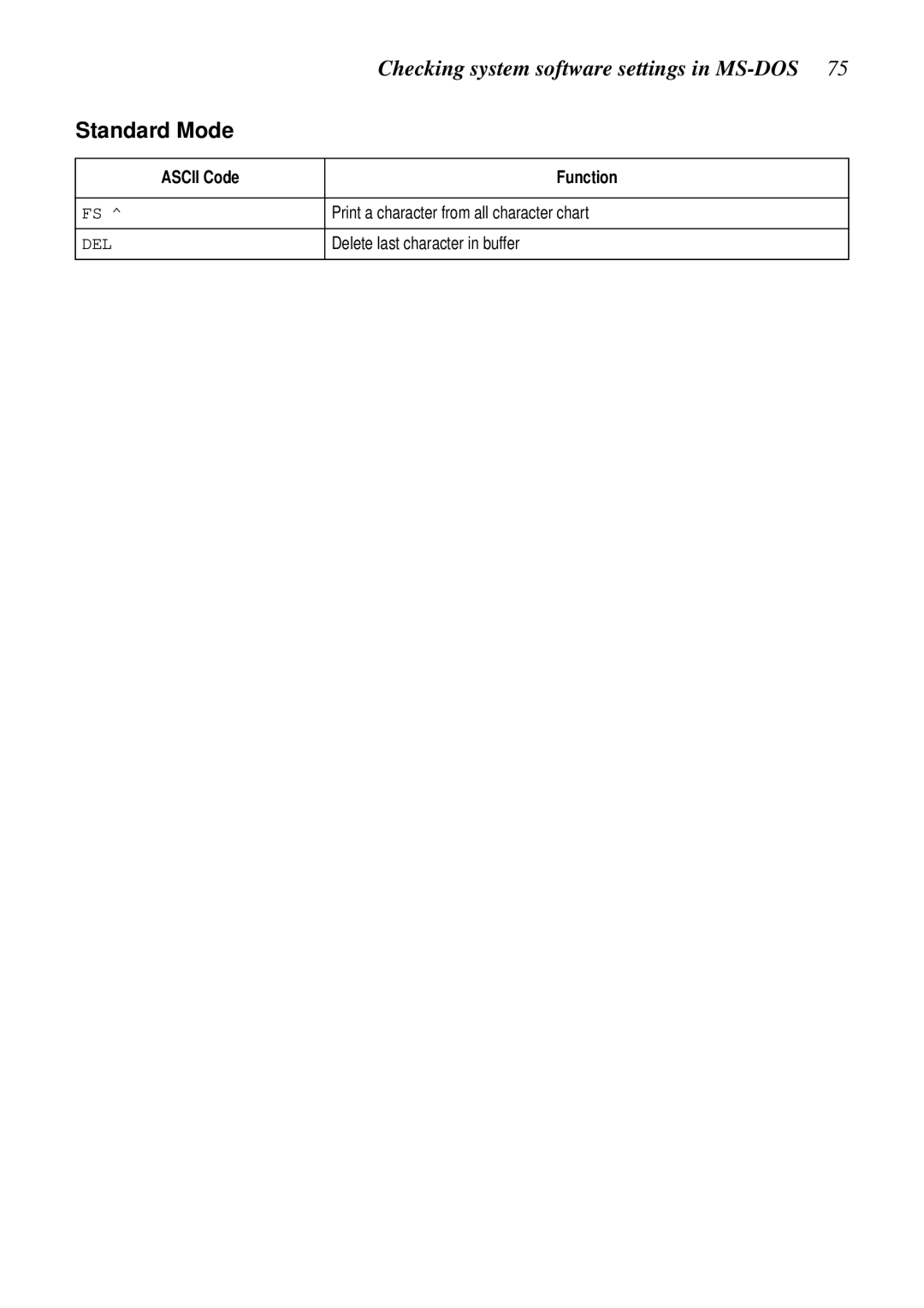 Star Micronics XB24-250 II user manual Standard Mode 