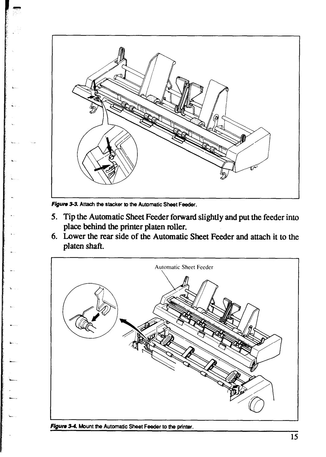 Star Micronics XR-1520, XR-1020 manual Attach the stacker to the Automatic Sheet Feeder 