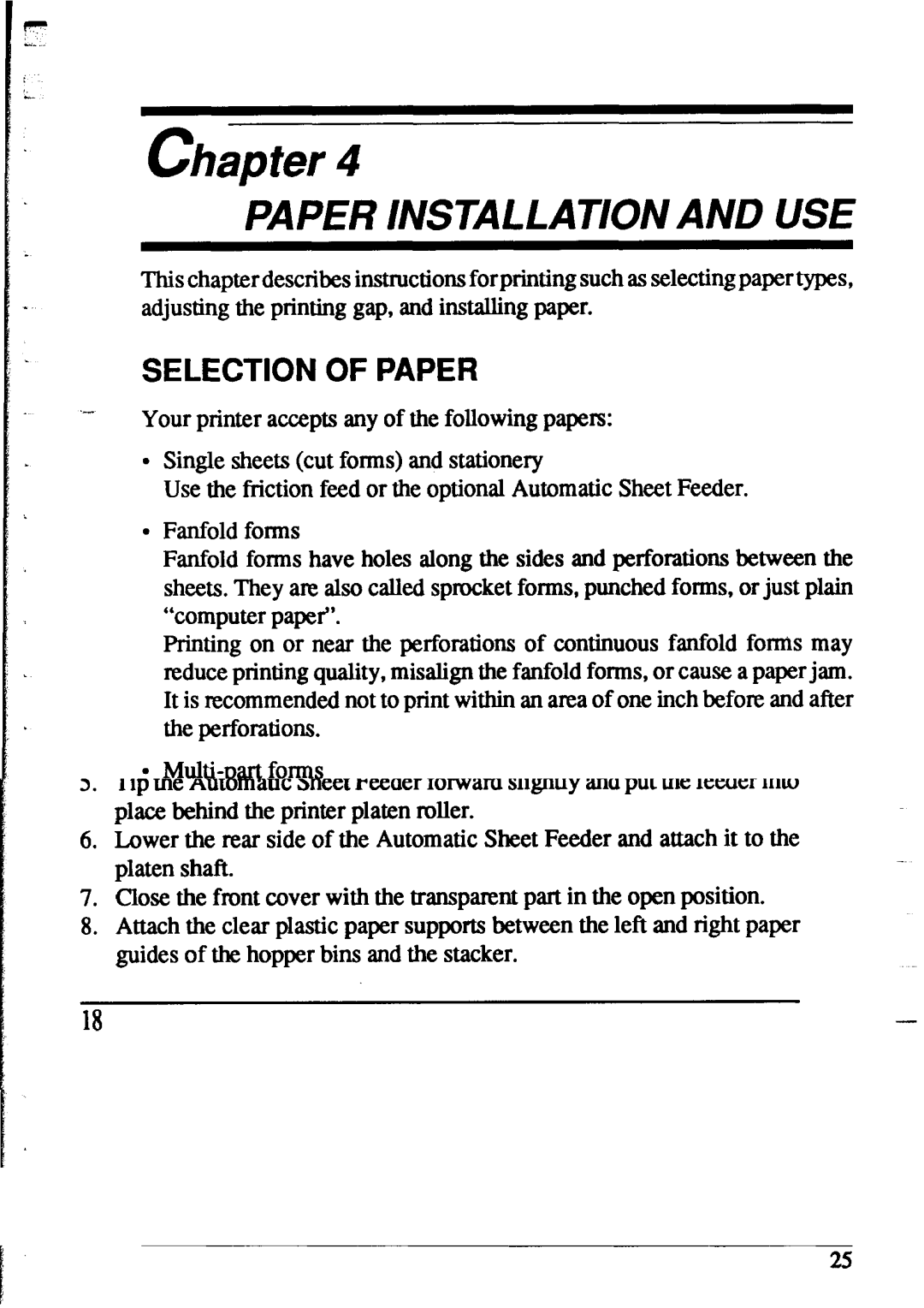 Star Micronics XR-1520, XR-1020 manual Paper Installationand USE, Selection of Paper 