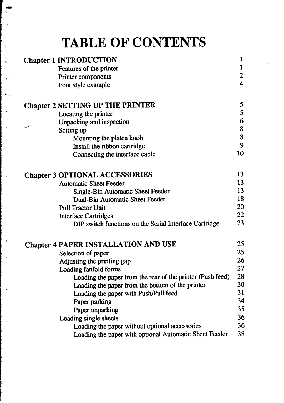 Star Micronics XR-1520, XR-1020 manual Contents 