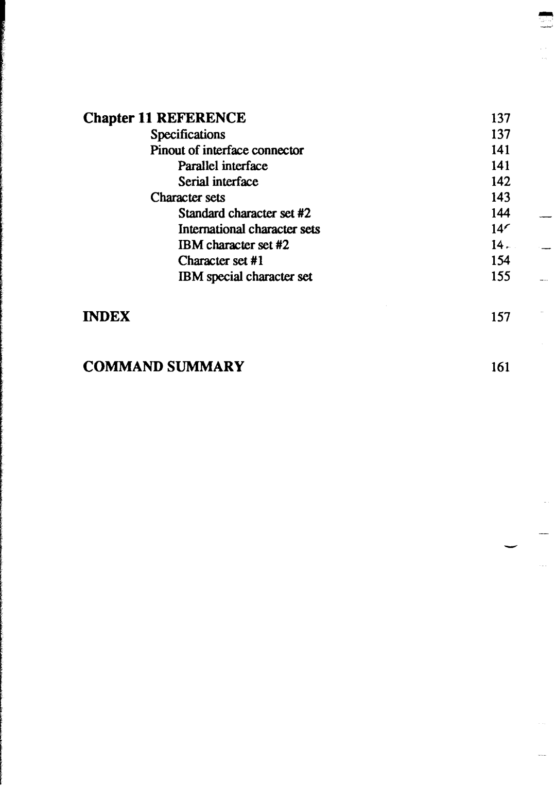 Star Micronics XR-1020, XR-1520 manual Index 