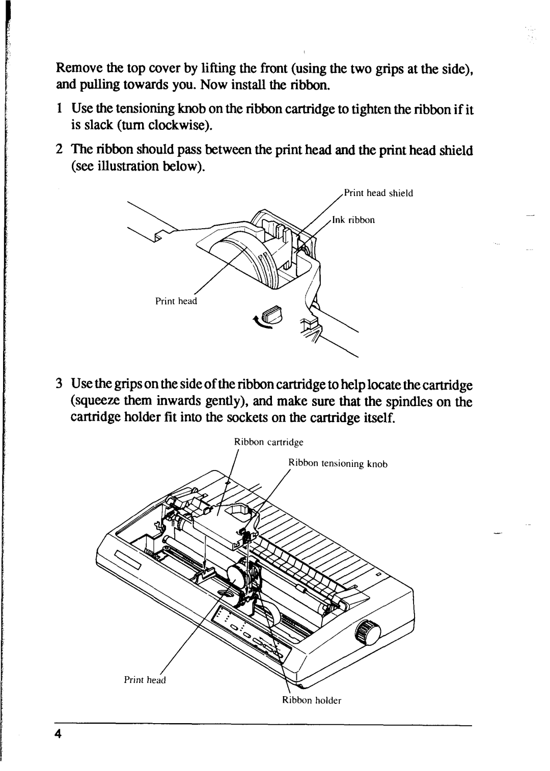 Star Micronics XR-1500, XR-1000 user manual Print head shield 