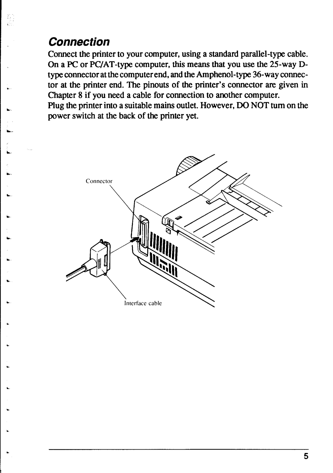 Star Micronics XR-1000, XR-1500 user manual Connection 