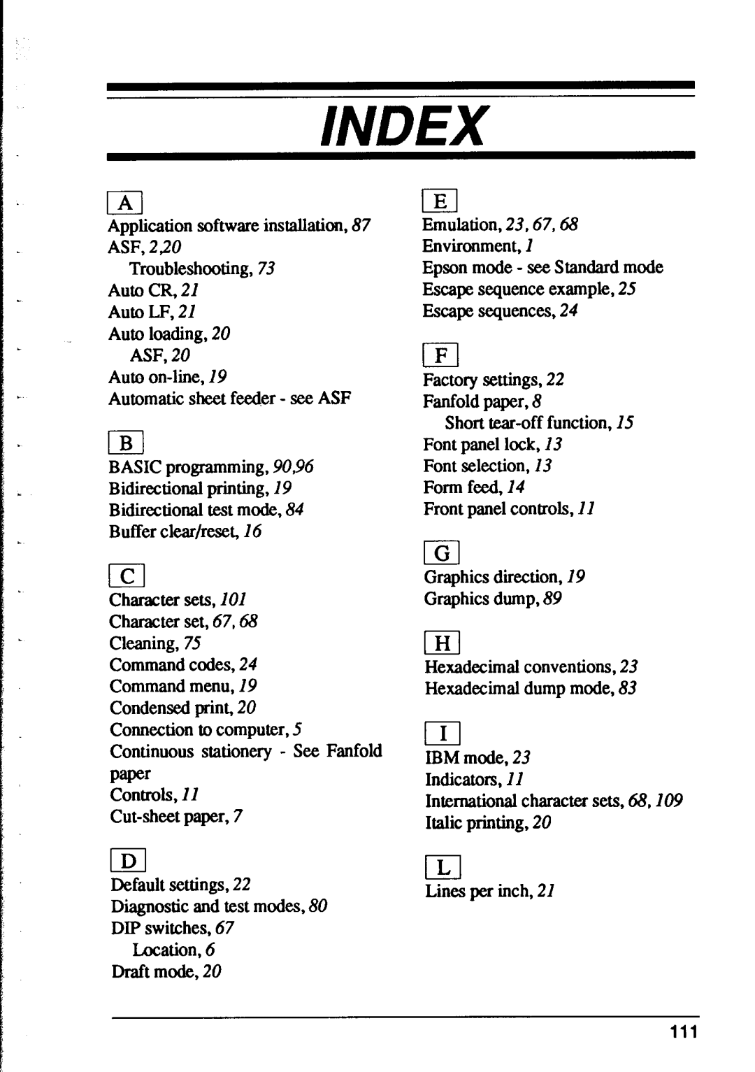 Star Micronics XR-1000, XR-1500 user manual Idi, Graphics direction Graphics dump 