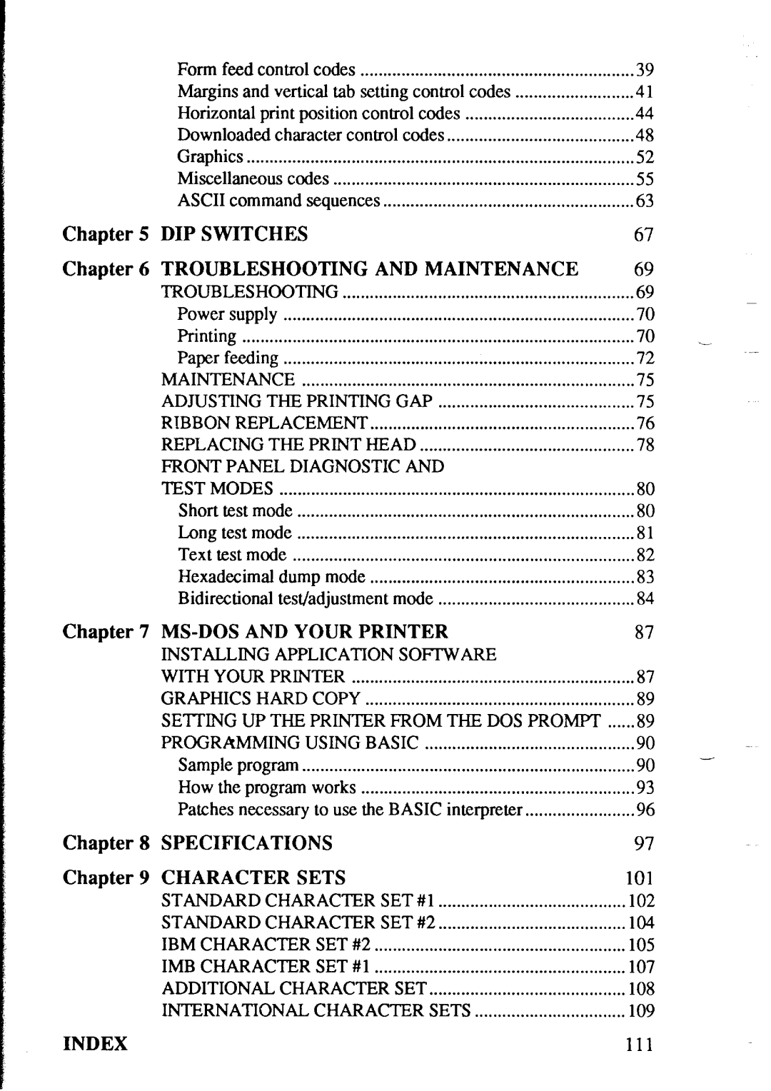 Star Micronics XR-1500, XR-1000 user manual Troubleshooting, Maintenance Adjusting the Printing GAP, IBM Character SET #2 