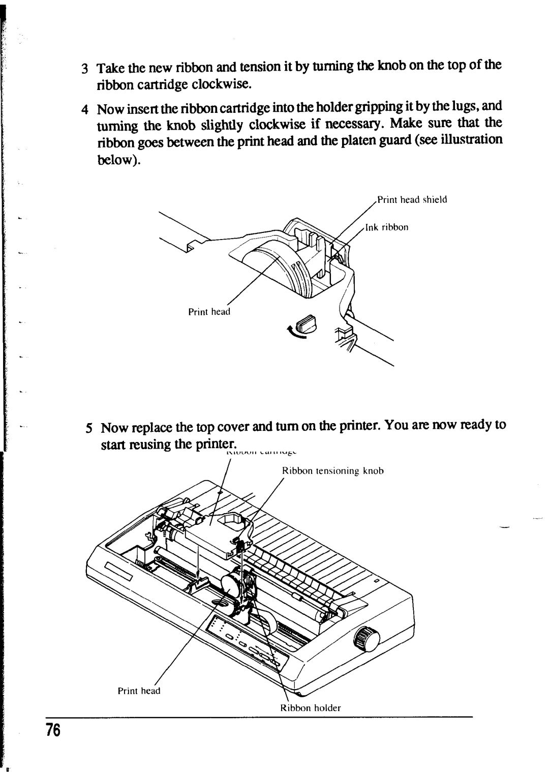 Star Micronics XR-1000, XR-1500 user manual Now the cover turn the You now to Reusing printer 