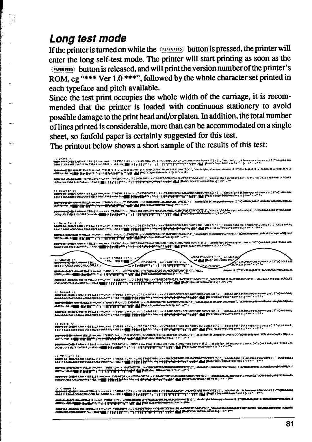 Star Micronics XR-1000, XR-1500 user manual 