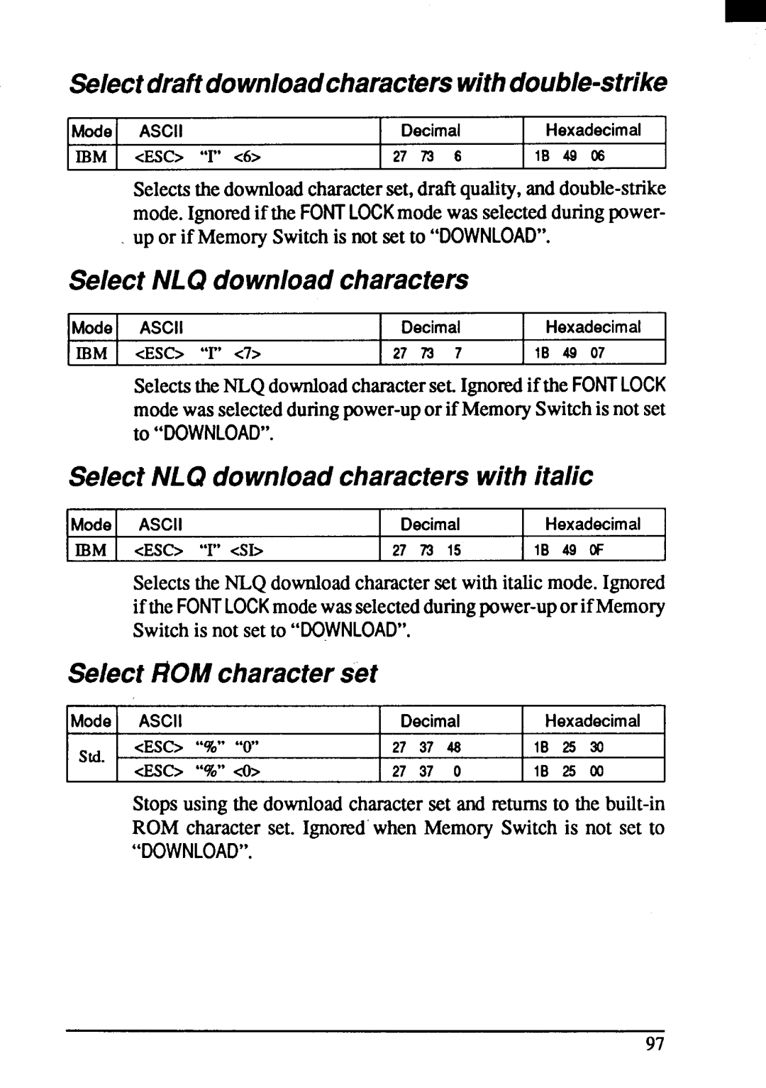 Star Micronics ZA-200, ZA-250 user manual 27 73 IB 49 