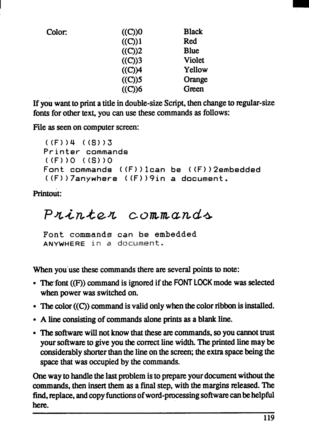 Star Micronics ZA-200, ZA-250 user manual T c 