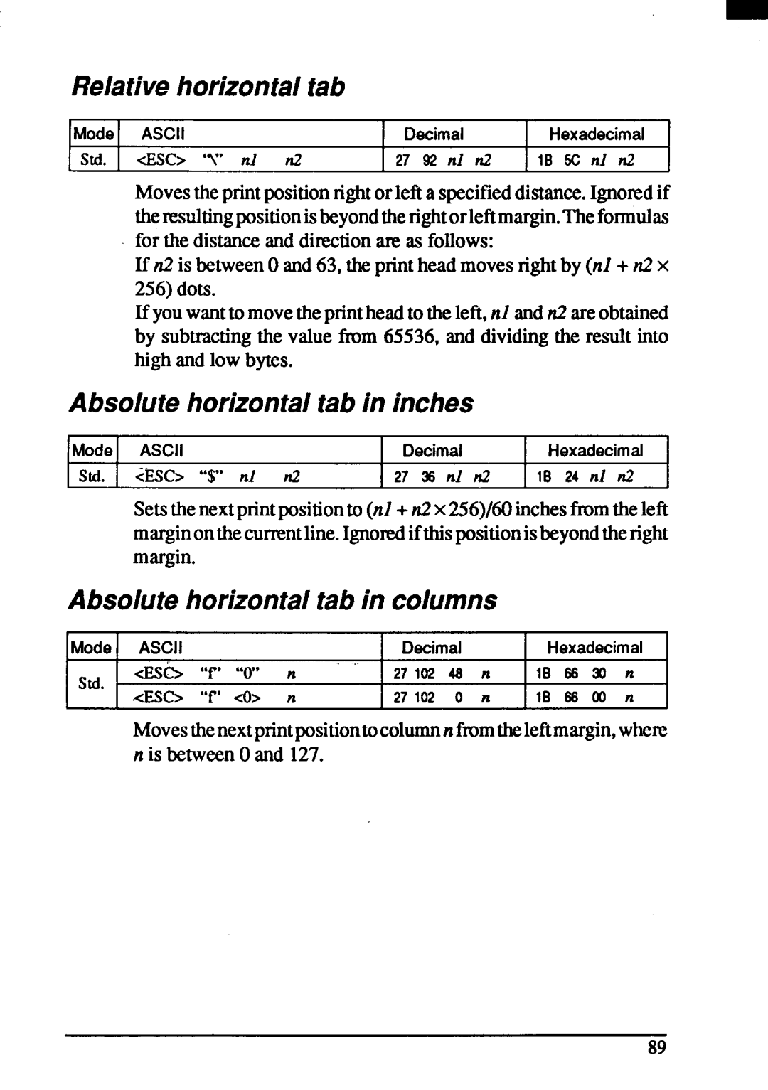 Star Micronics ZA-200, ZA-250 user manual Oa 6 t p h m + n D a, N p 