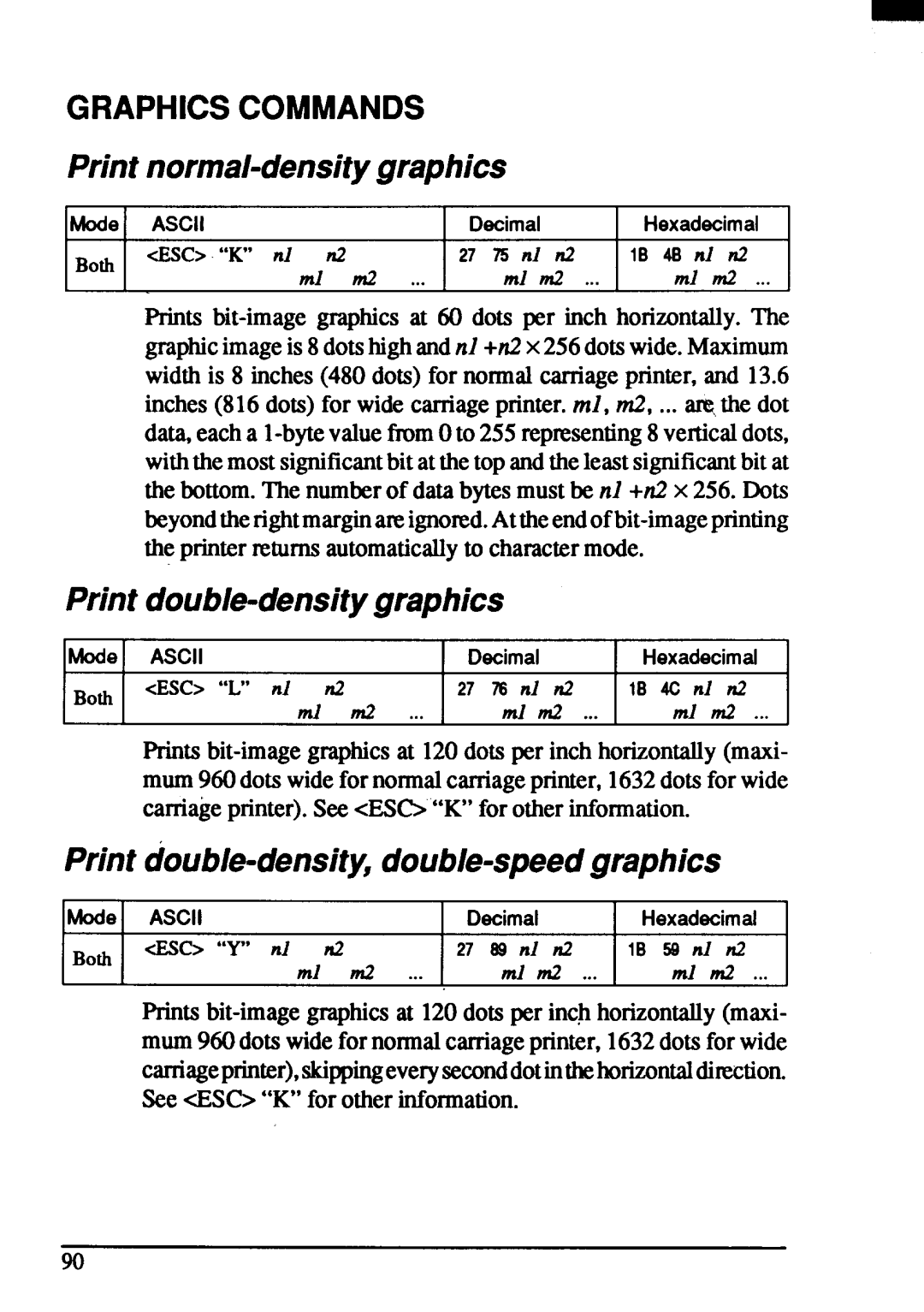 Star Micronics ZA-250, ZA-200 user manual H a + x 2 d w M M s A t l + x 2 D, W f F w, W f n F w 