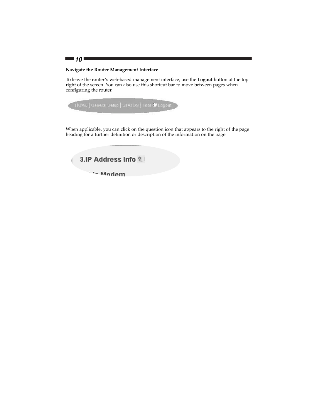 Star Tech Development BR4100DC manual Navigate the Router Management Interface 