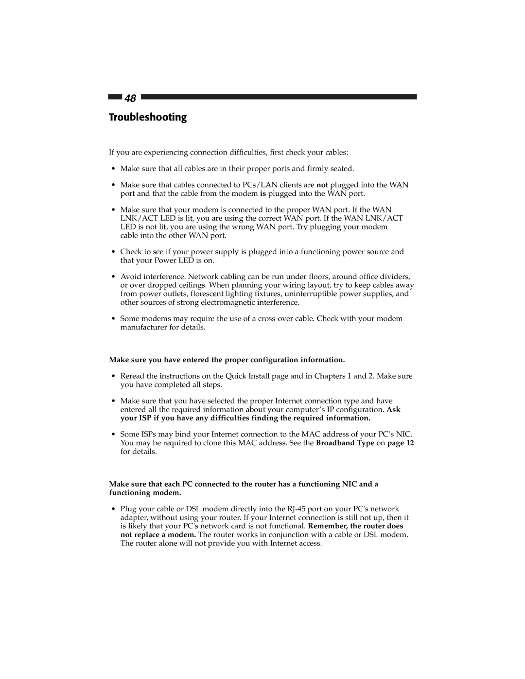 Star Tech Development BR4100DC manual Troubleshooting 