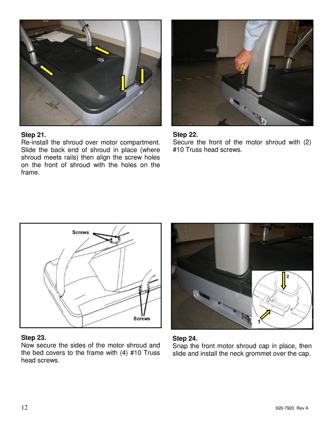 Star Trac 620-7920 manual Step 