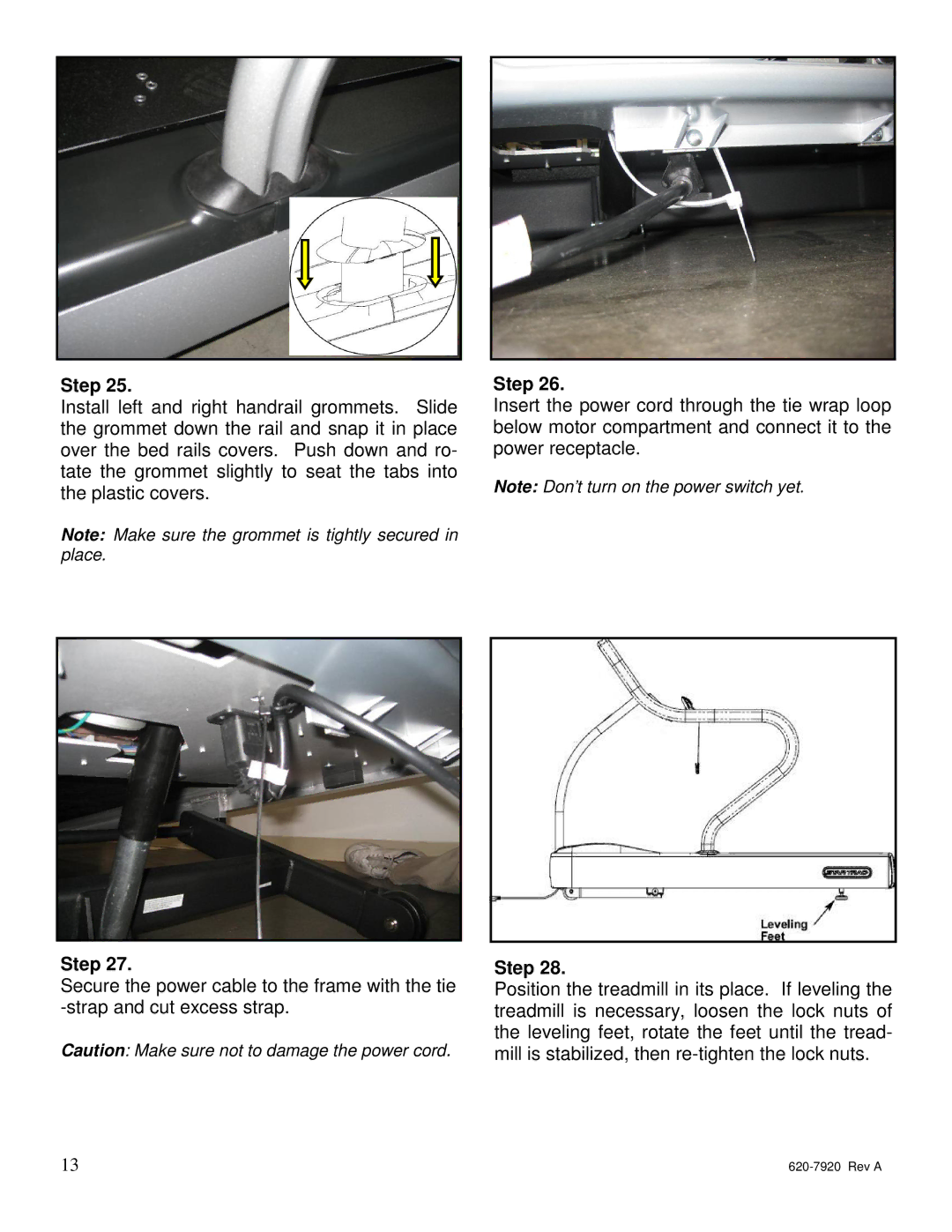 Star Trac 620-7920 manual Step 