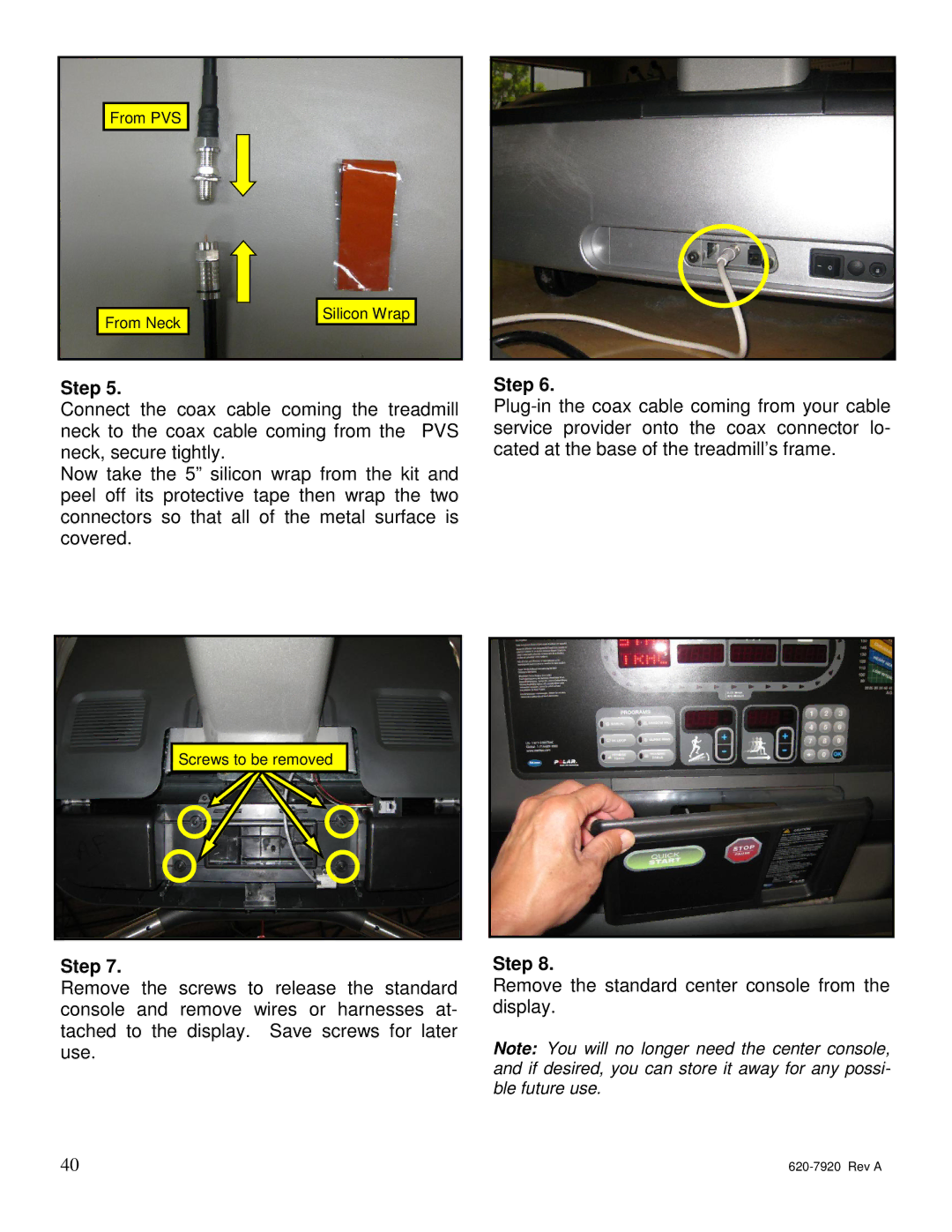 Star Trac 620-7920 manual From PVS From Neck 