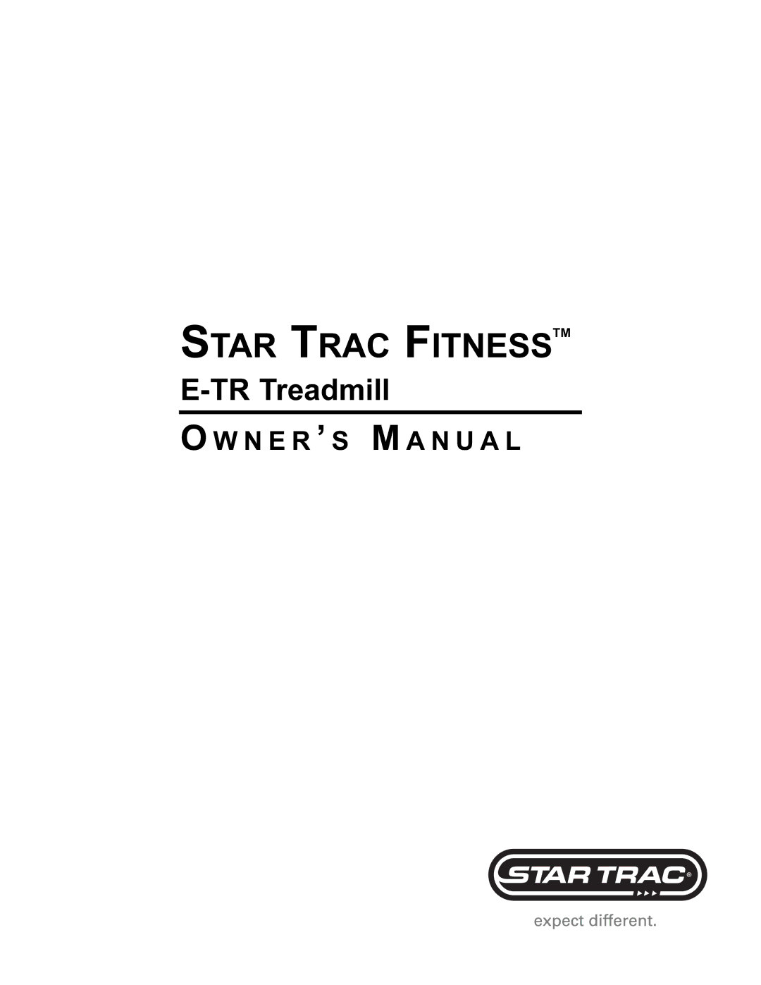 Star Trac 620-7920 manual Star Trac Fitnesstm 