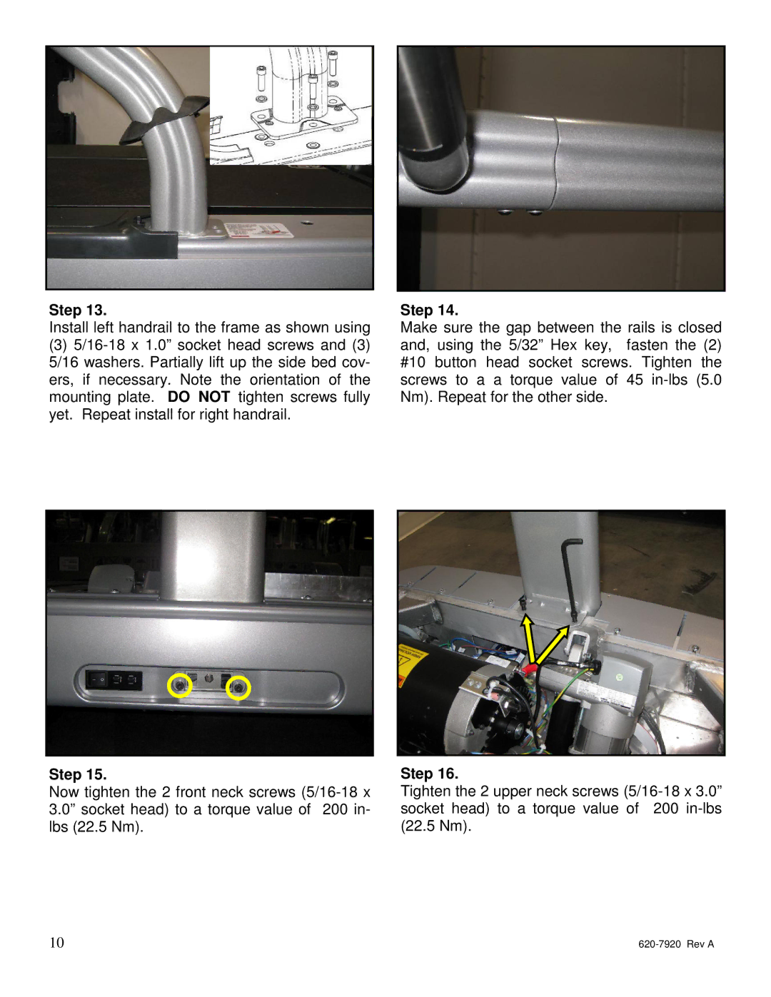 Star Trac 620-7920 manual Step 