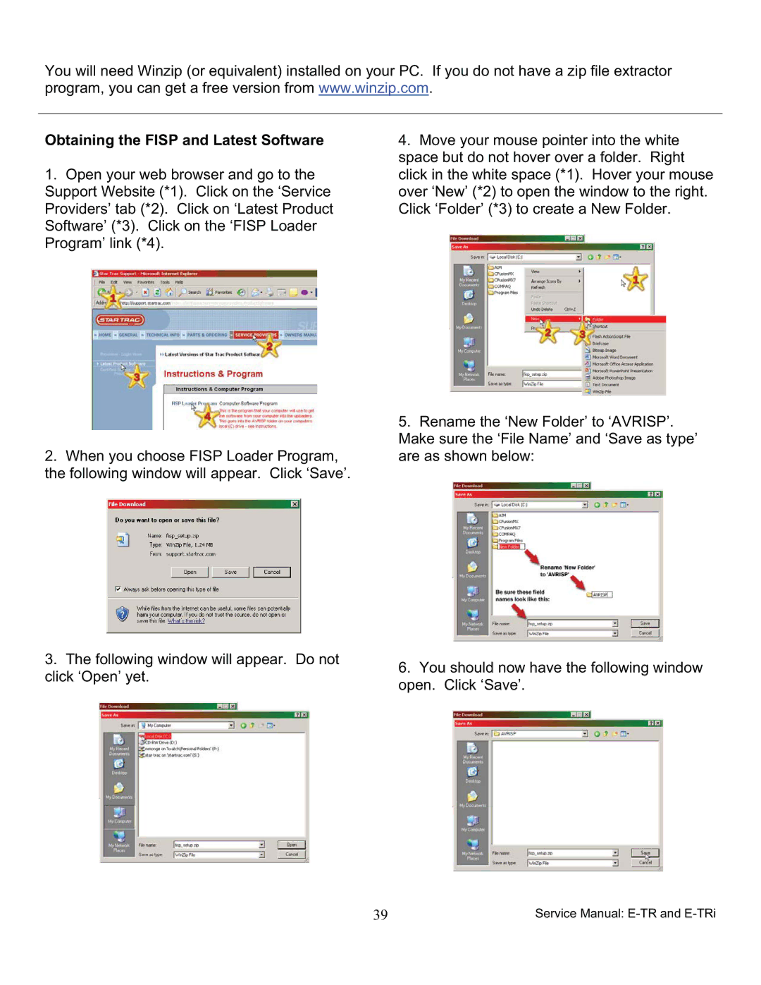 Star Trac 7700, 7600 manual Obtaining the Fisp and Latest Software 