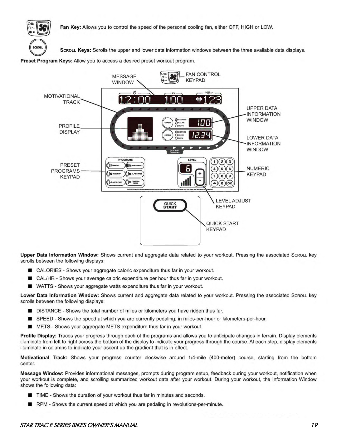 Star Trac E- UB 8100, E- RB 8110 manual 