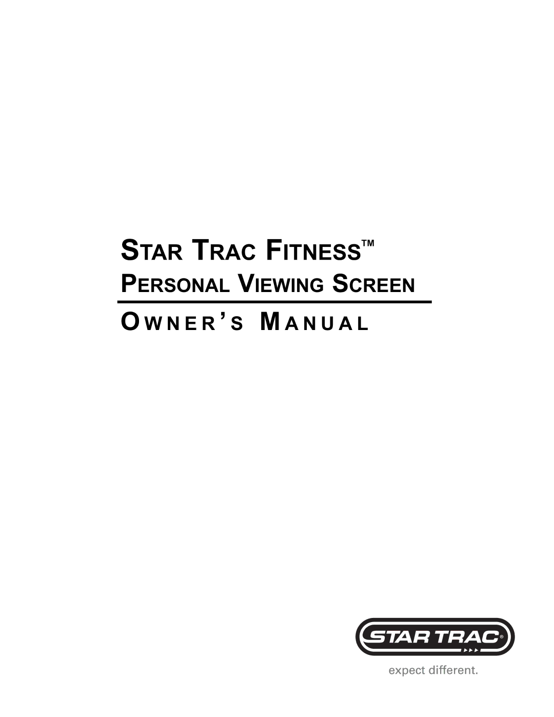 Star Trac E-TBTi, E-STi, E-RBi, E-UBi, E-TRi manual Star Trac Fitnesstm 