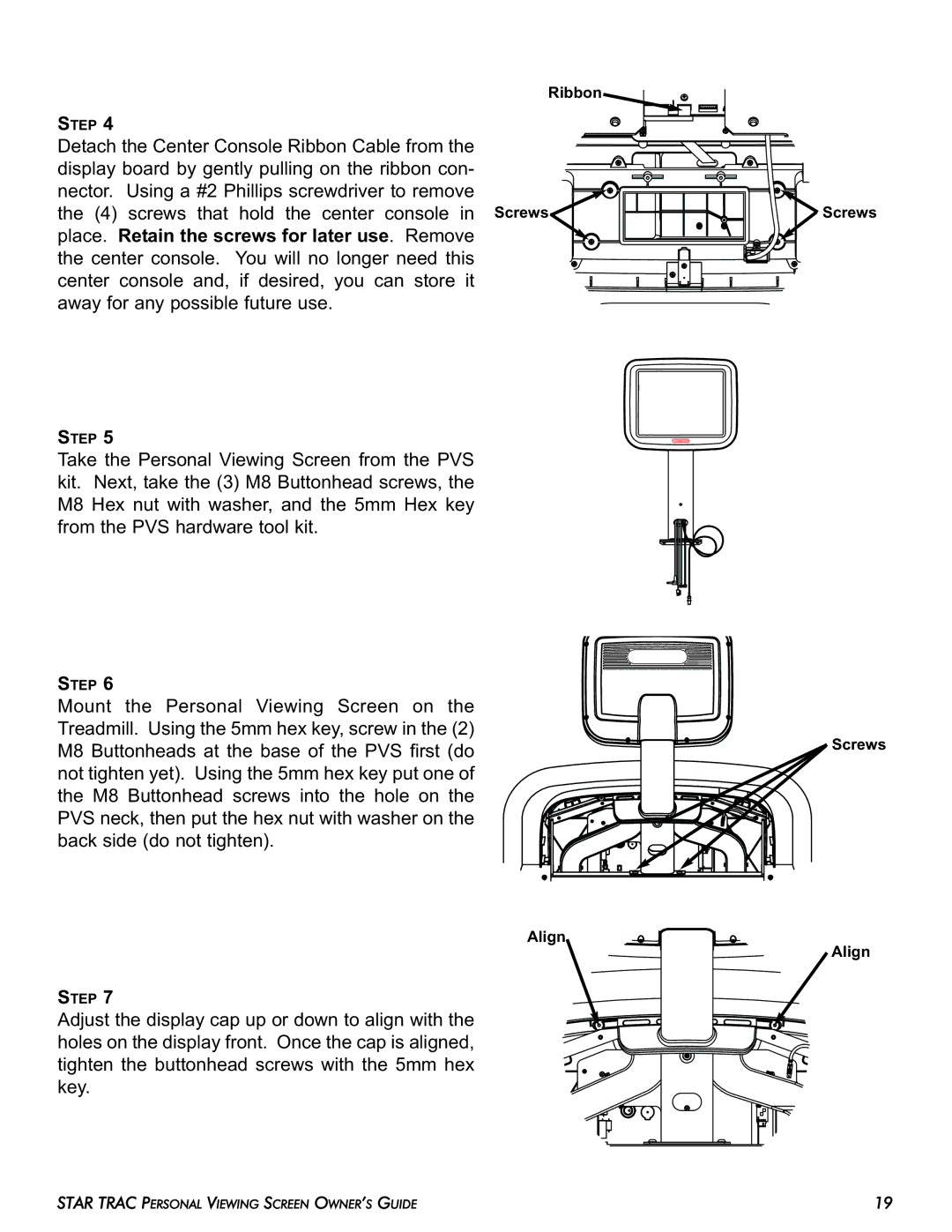 Star Trac E-TRi, E-STi, E-TBTi, E-RBi, E-UBi manual Ribbon 