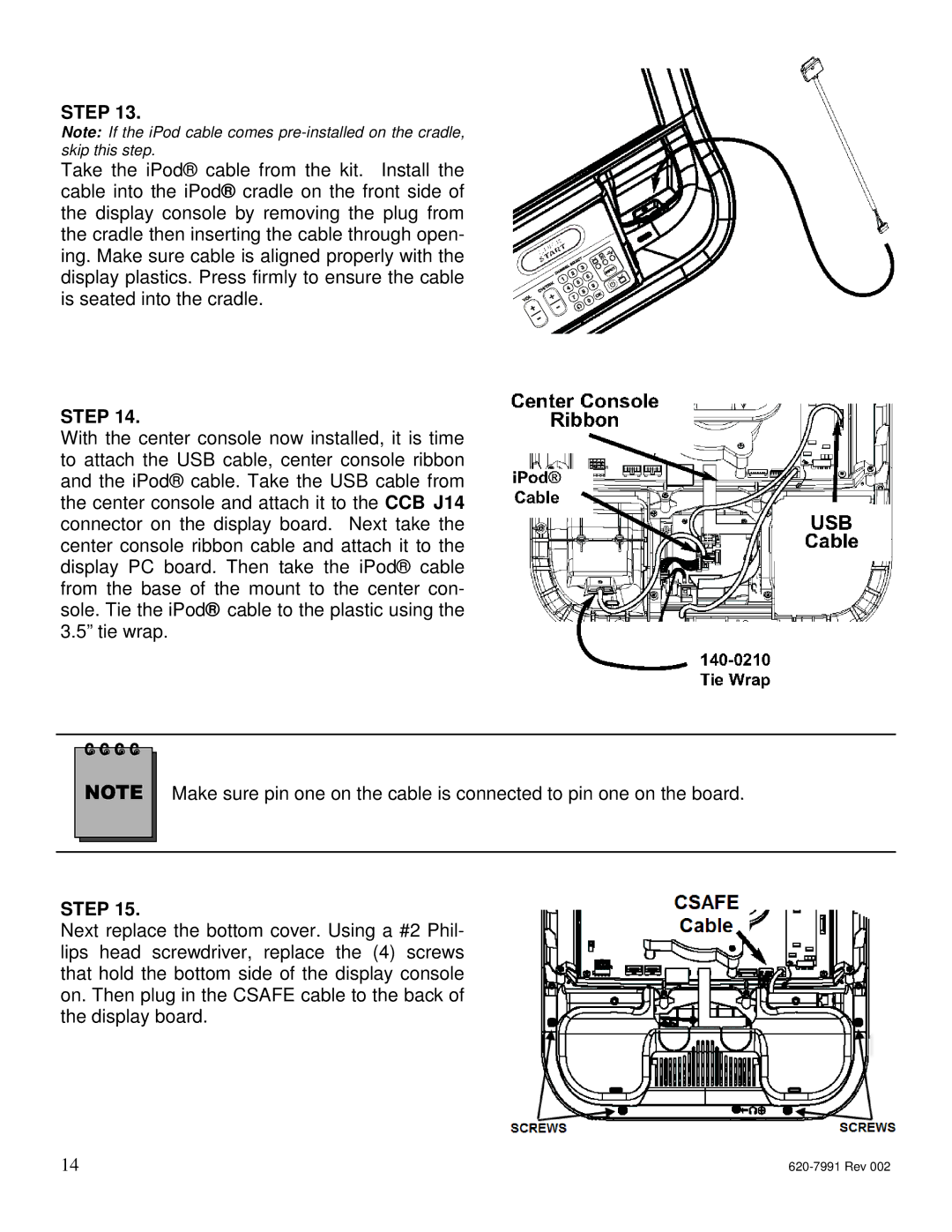 Star Trac E-TRi, E-STi, E-TBTi, E-RBi, E-UBi manual Step 