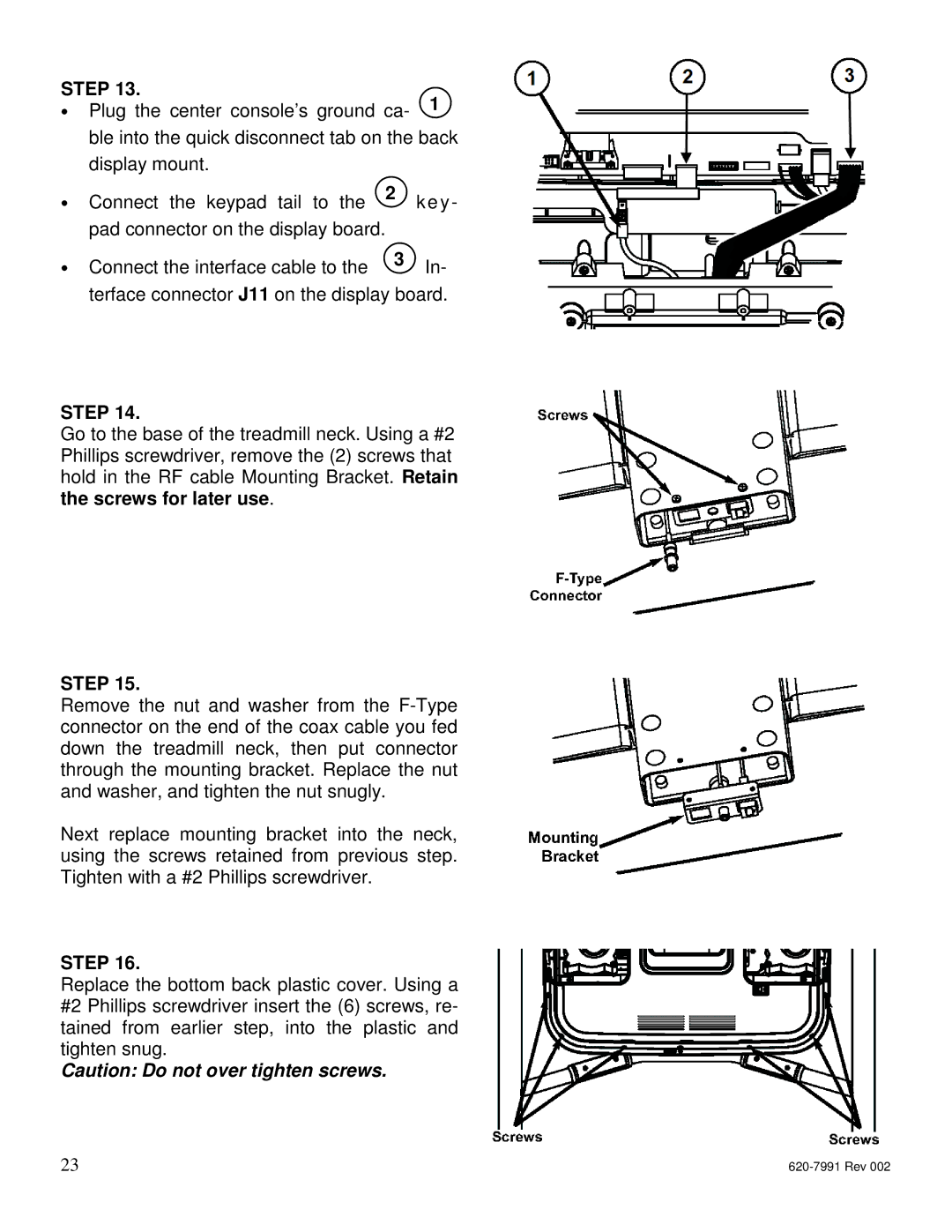 Star Trac E-UBi, E-STi, E-TBTi, E-RBi, E-TRi manual Step 