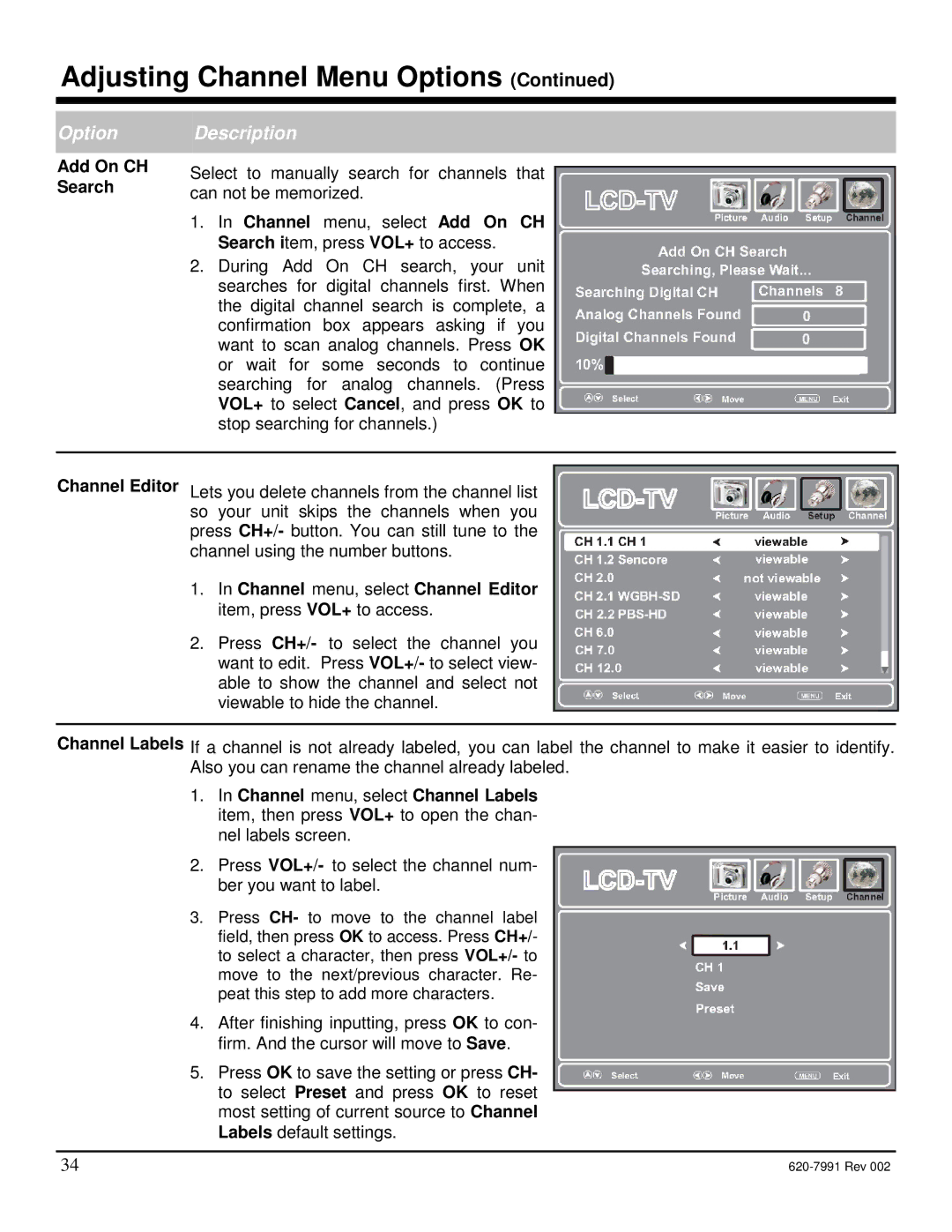 Star Trac E-TRi, E-STi, E-TBTi, E-RBi, E-UBi manual Add On CH Search 