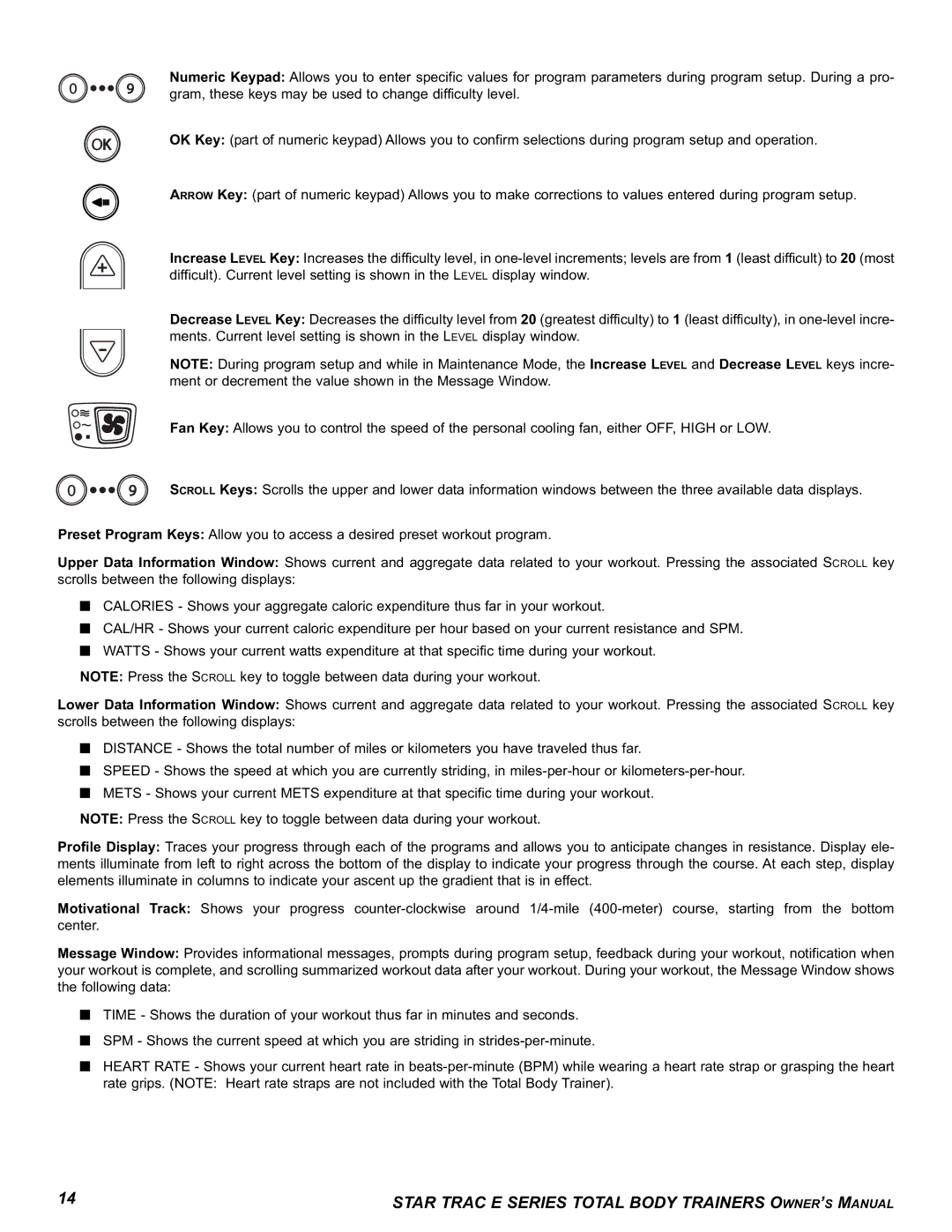 Star Trac E-TBT manual 