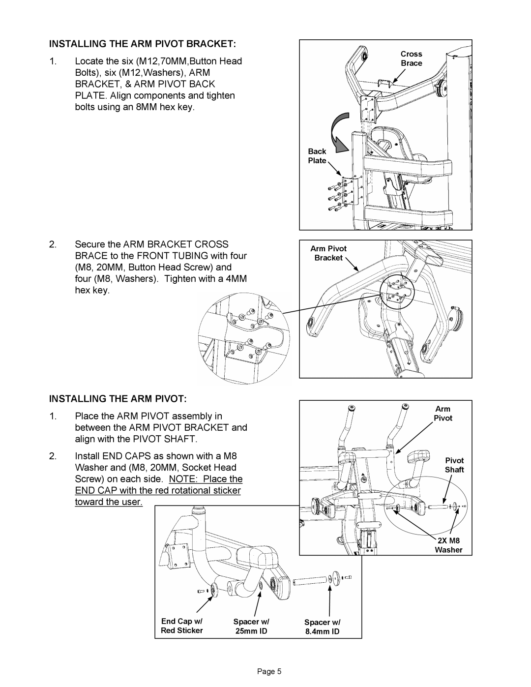 Star Trac IP-S6331 manual Installing the ARM Pivot Bracket 