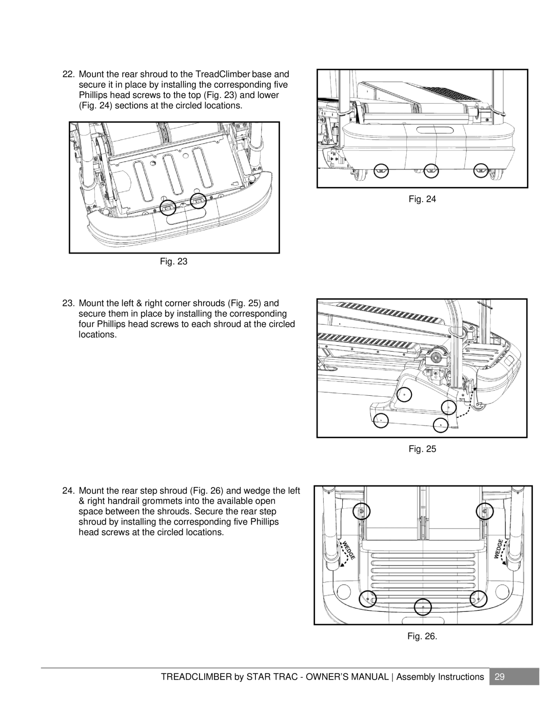 Star Trac E-TCI, NOT FOUND manual 