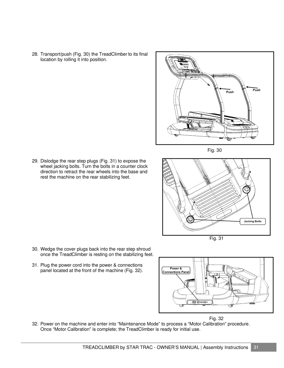 Star Trac E-TCI, NOT FOUND manual 