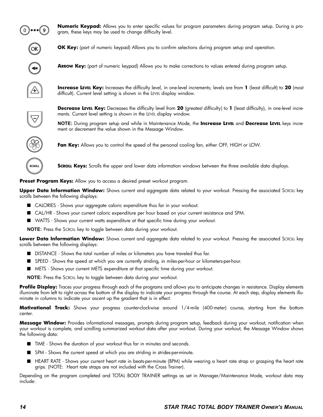 Star Trac P-TBTX manual 