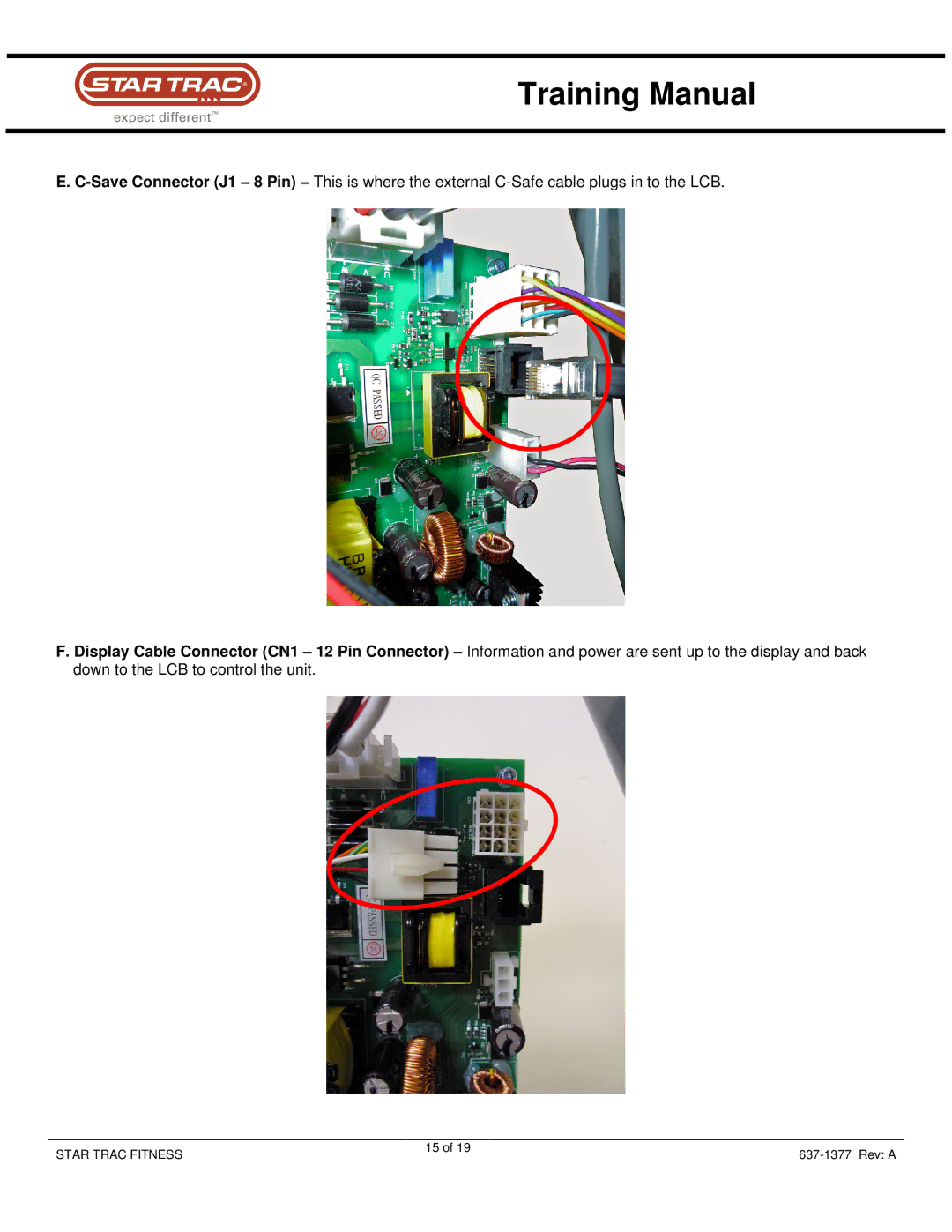 Star Trac Sep-80 manual Training Manual 