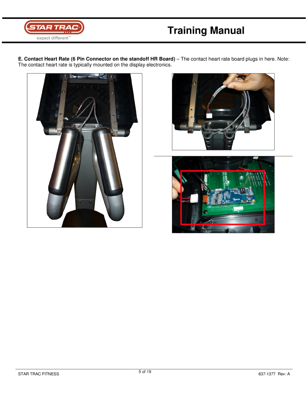 Star Trac Sep-80 manual Training Manual 