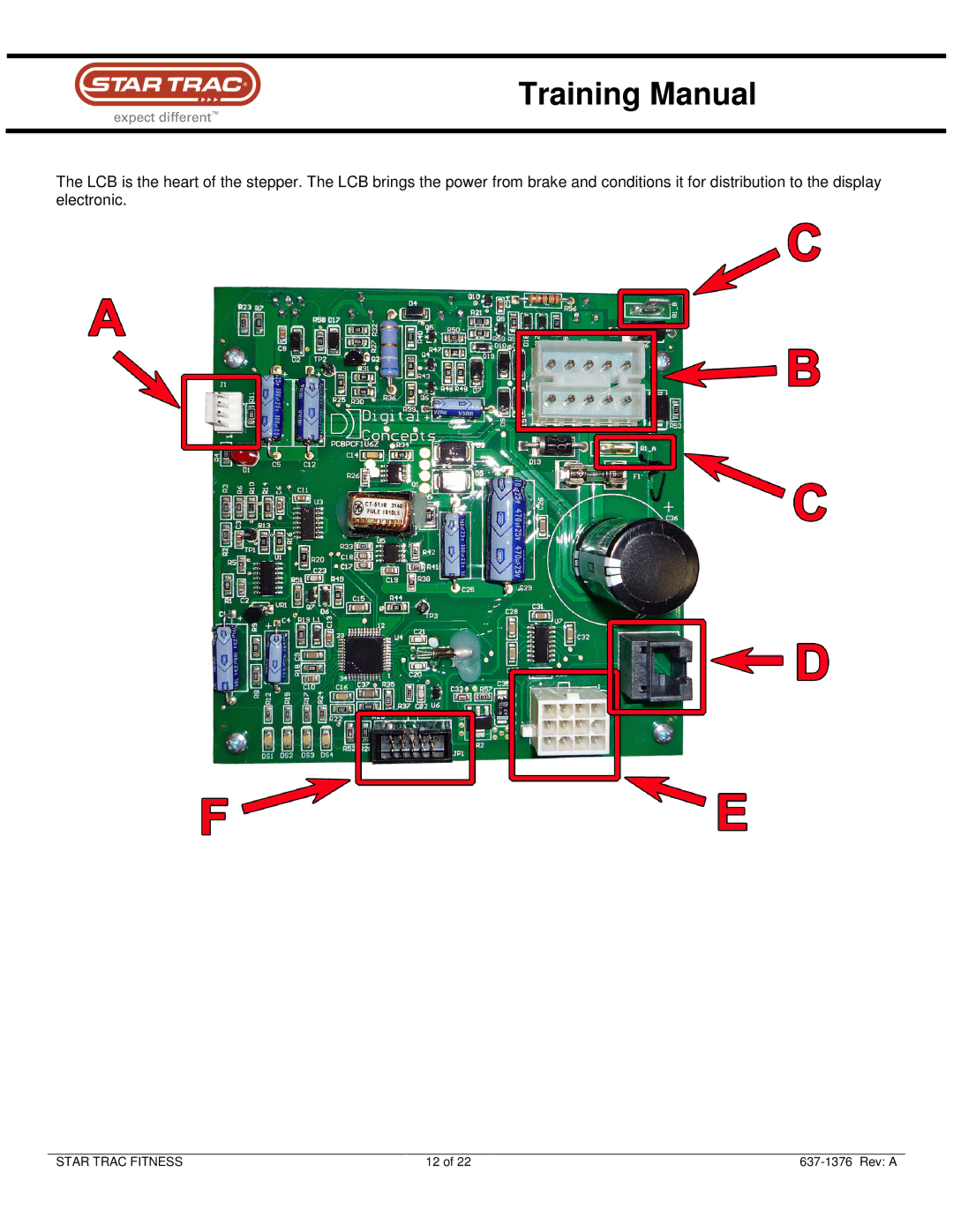 Star Trac Sep-90 manual Training Manual 