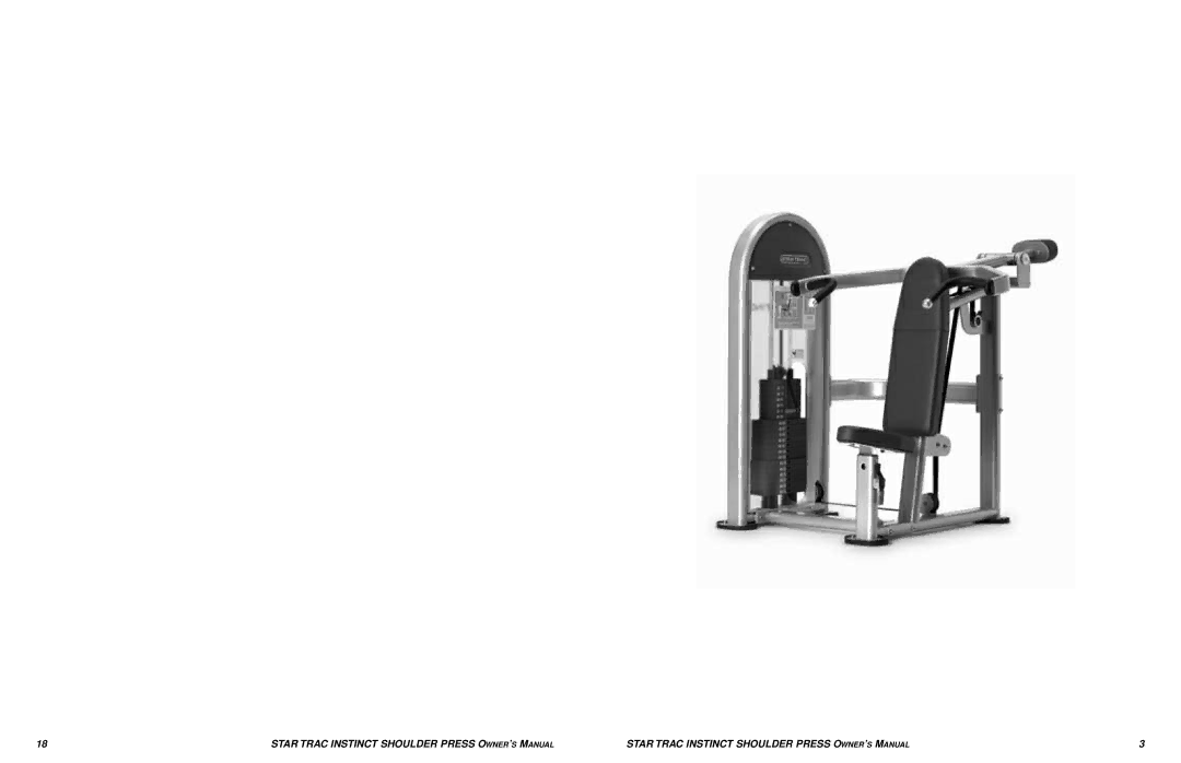 Star Trac Shoulder Press manual 