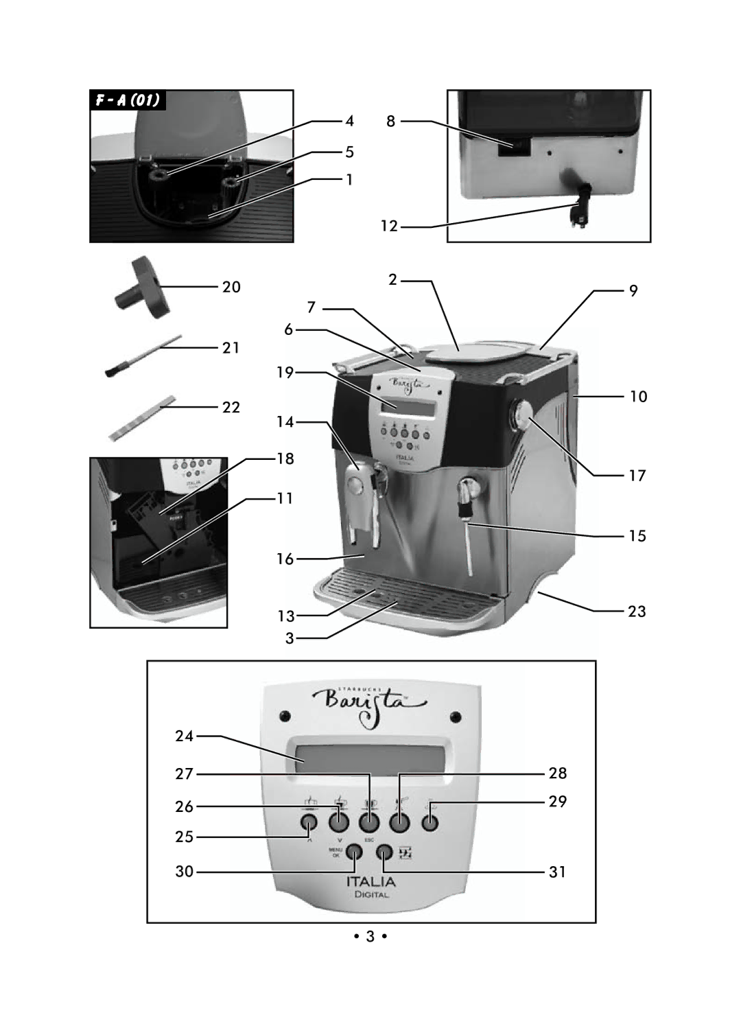 Starbucks Barista SUP021 YDR manual 