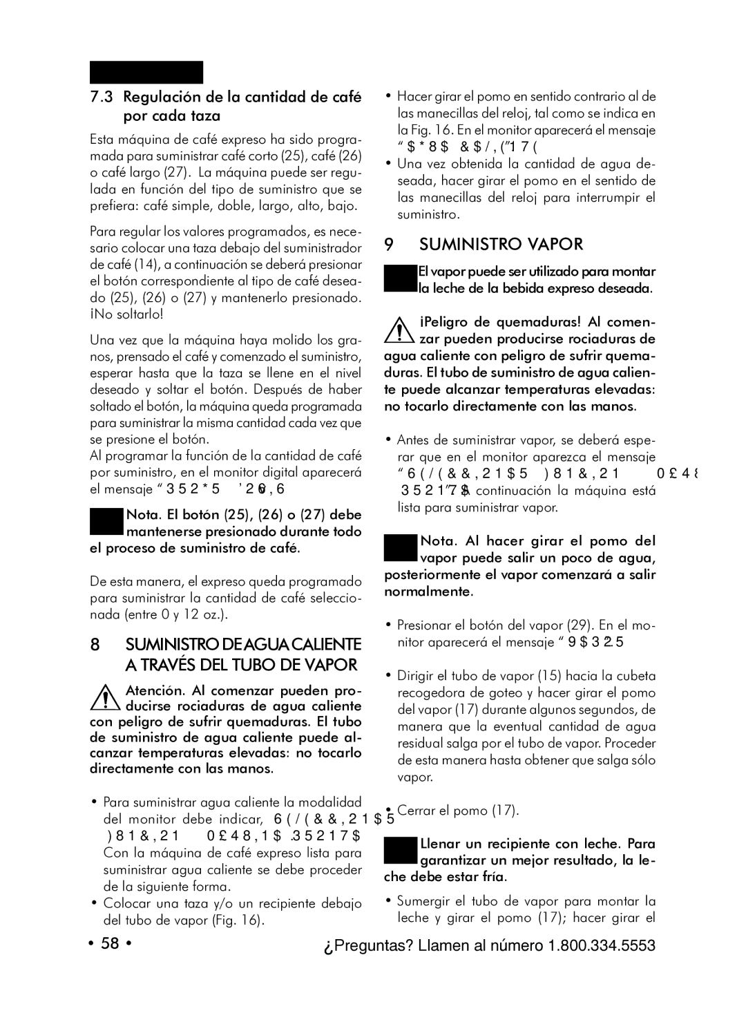 Starbucks Barista SUP021 YDR manual Suministro Vapor, Regulación de la cantidad de café por cada taza 