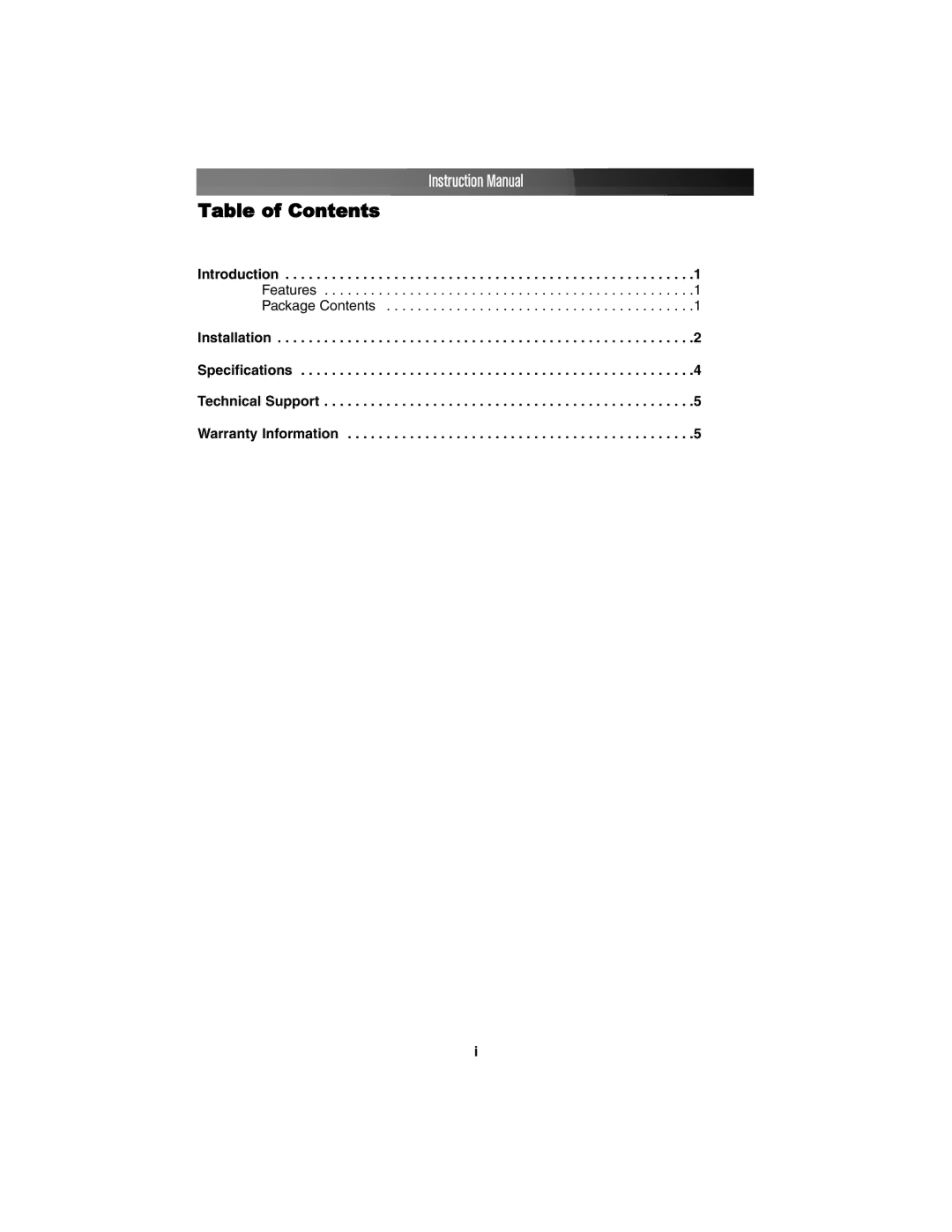 StarTech.com ATX12V2.2 instruction manual Table of Contents 