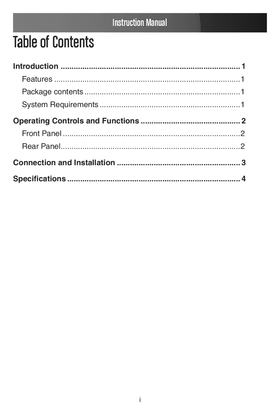 StarTech.com CPNTA2HDMI manual Table of Contents 